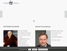 Tablet Screenshot of peutinger-collegium.de